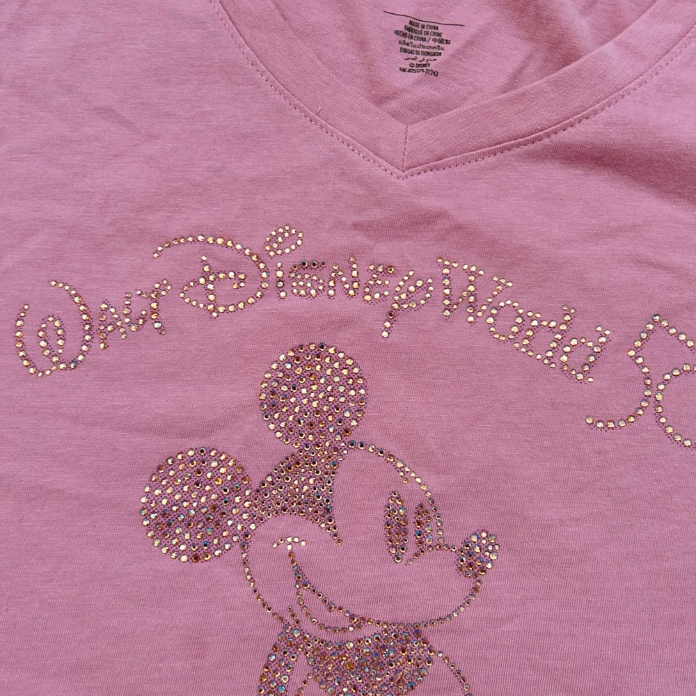 Walt Disney World 50 Disney Pink Short Sleeve Women's Tee T-Shirt Size 3X